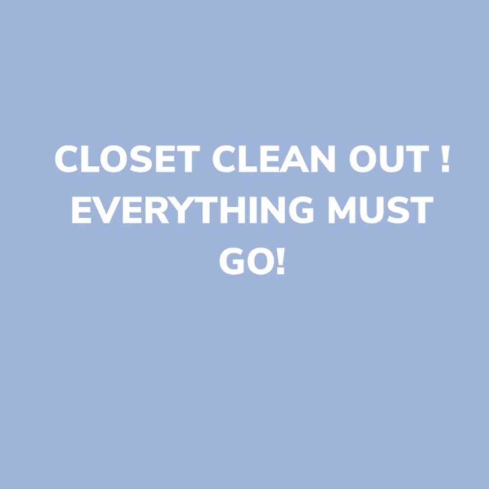 CLOSET CLEAN OUT